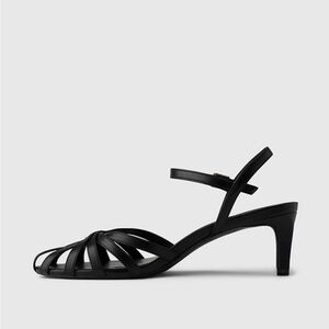 GAP black cage strappy heels